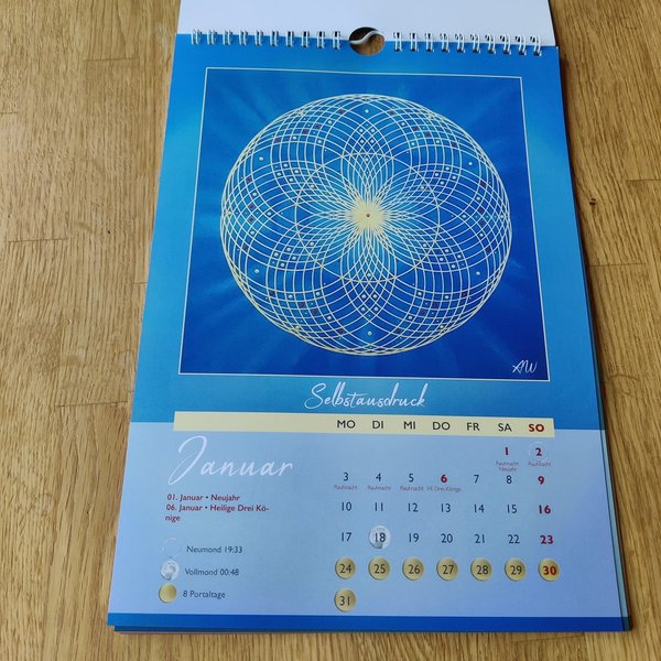 Energiekalender 2022 * Kosmische Symbole * A4